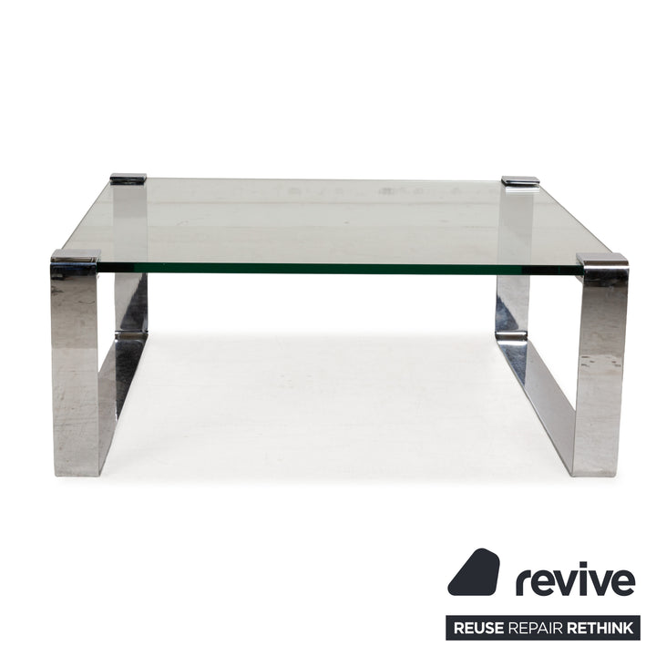 Draenert Classic 1022 Glass Coffee Table Silver