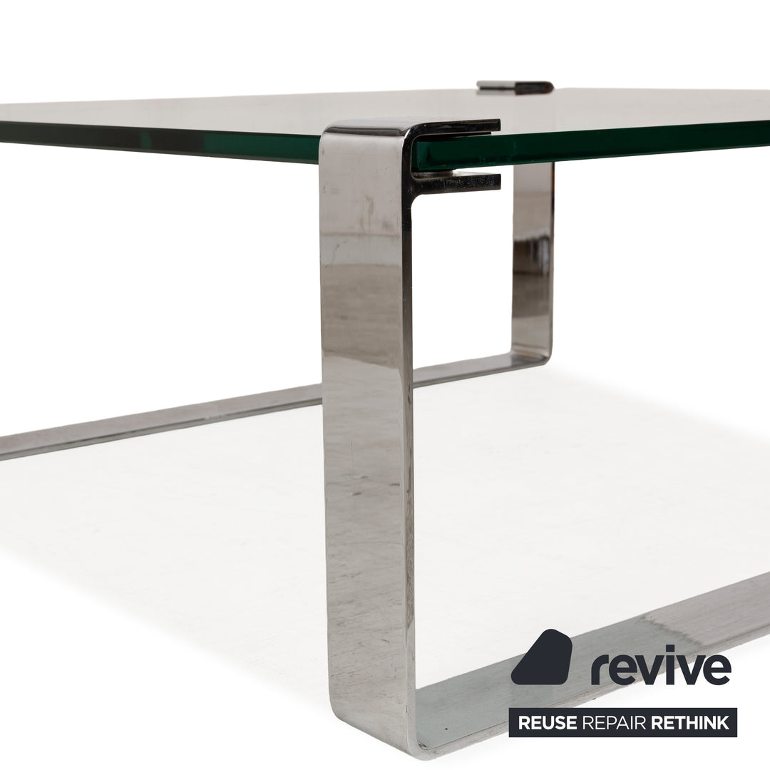 Draenert Classic 1022 Glass Coffee Table Silver