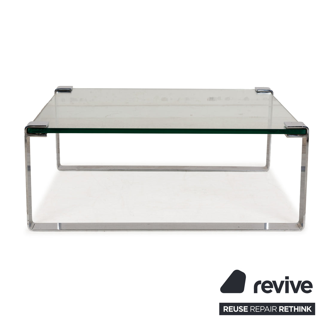 Draenert Classic 1022 Glass Coffee Table Silver