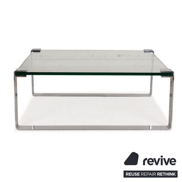 Draenert Classic 1022 Glass Coffee Table Silver
