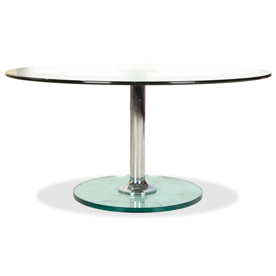 Draenert Lift Glas Couchtisch Türkis manuelle Funktion