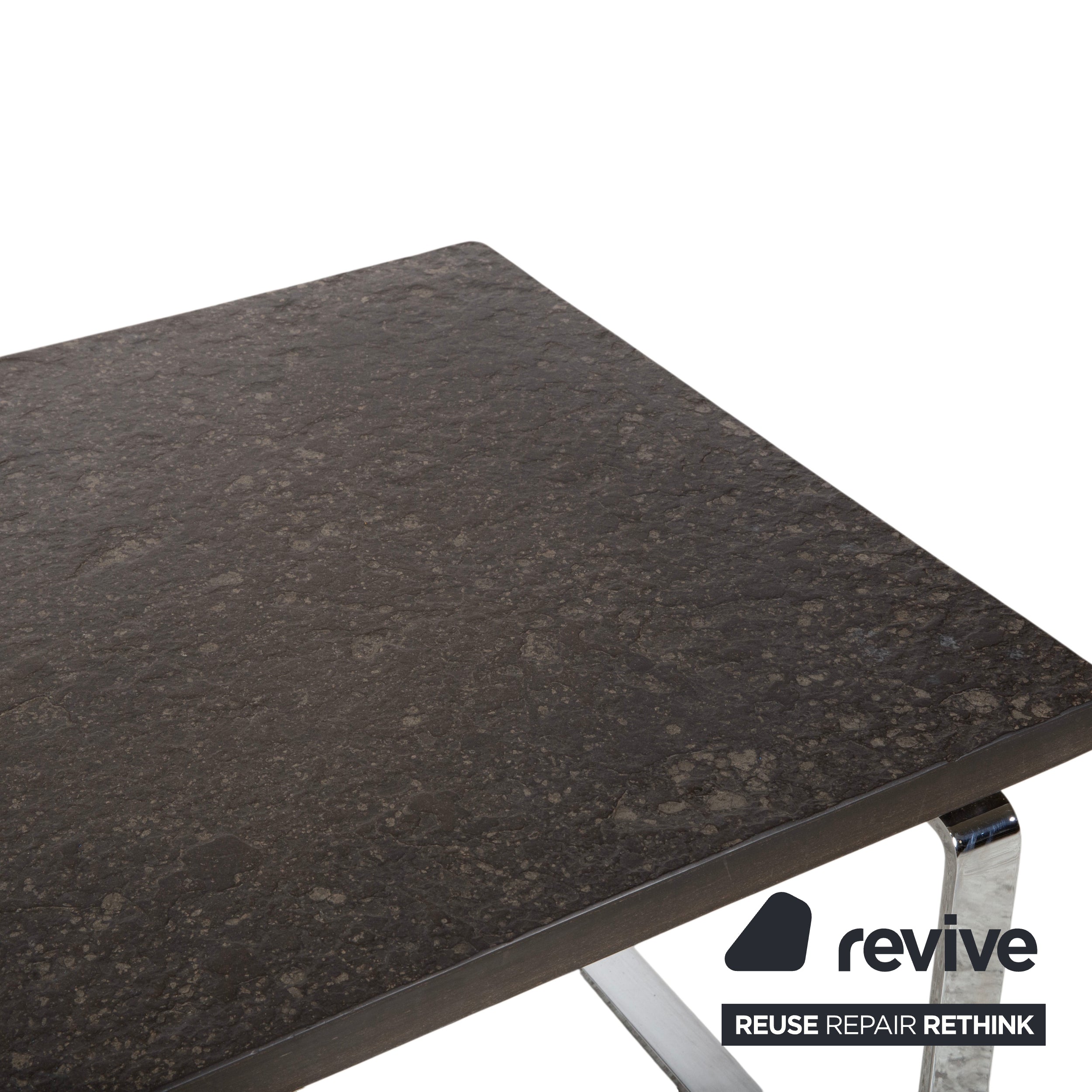 Draenert Primus Stone Coffee Table Chrome