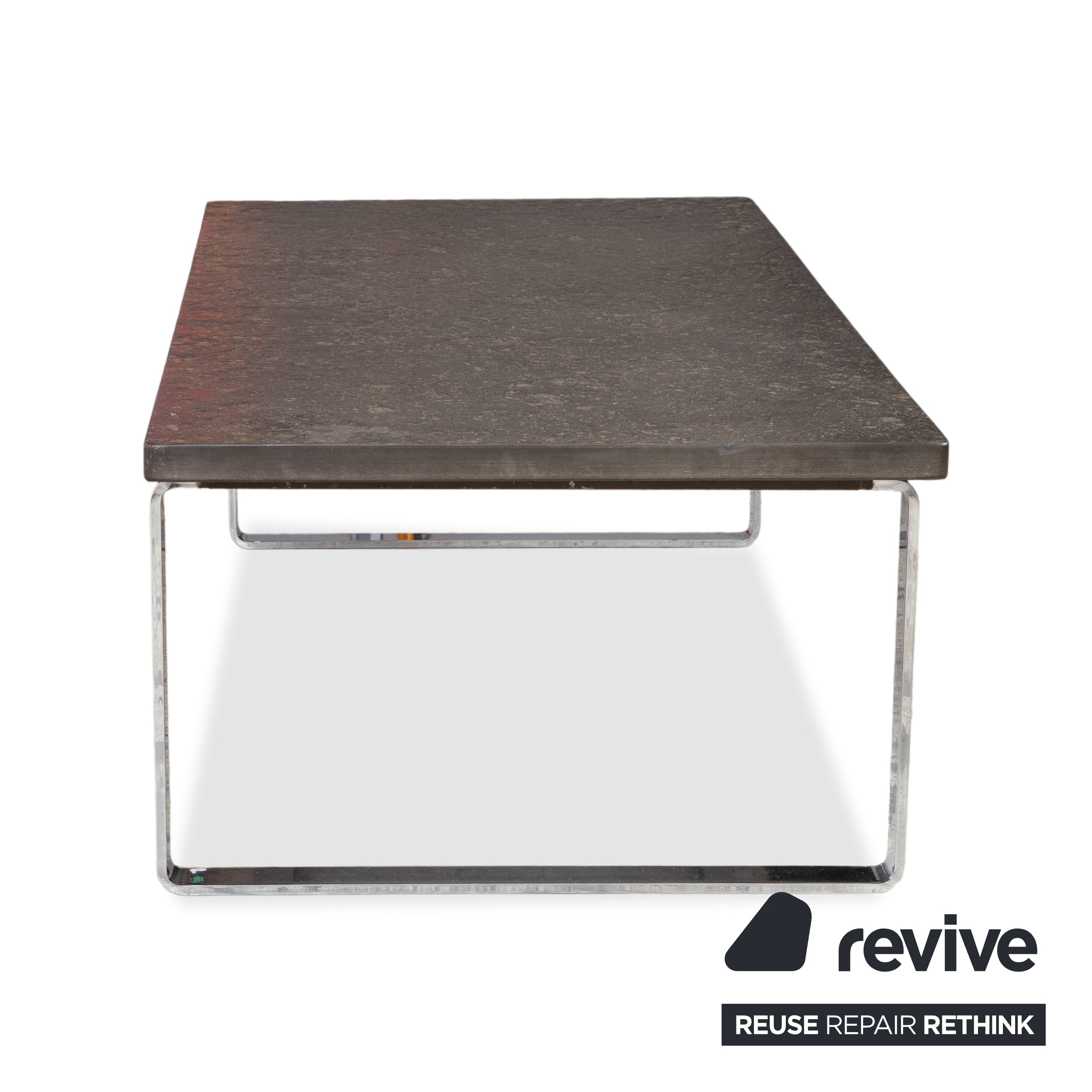 Draenert Primus Stone Coffee Table Chrome