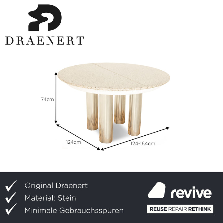 Draenert Stein dining table extendable silver