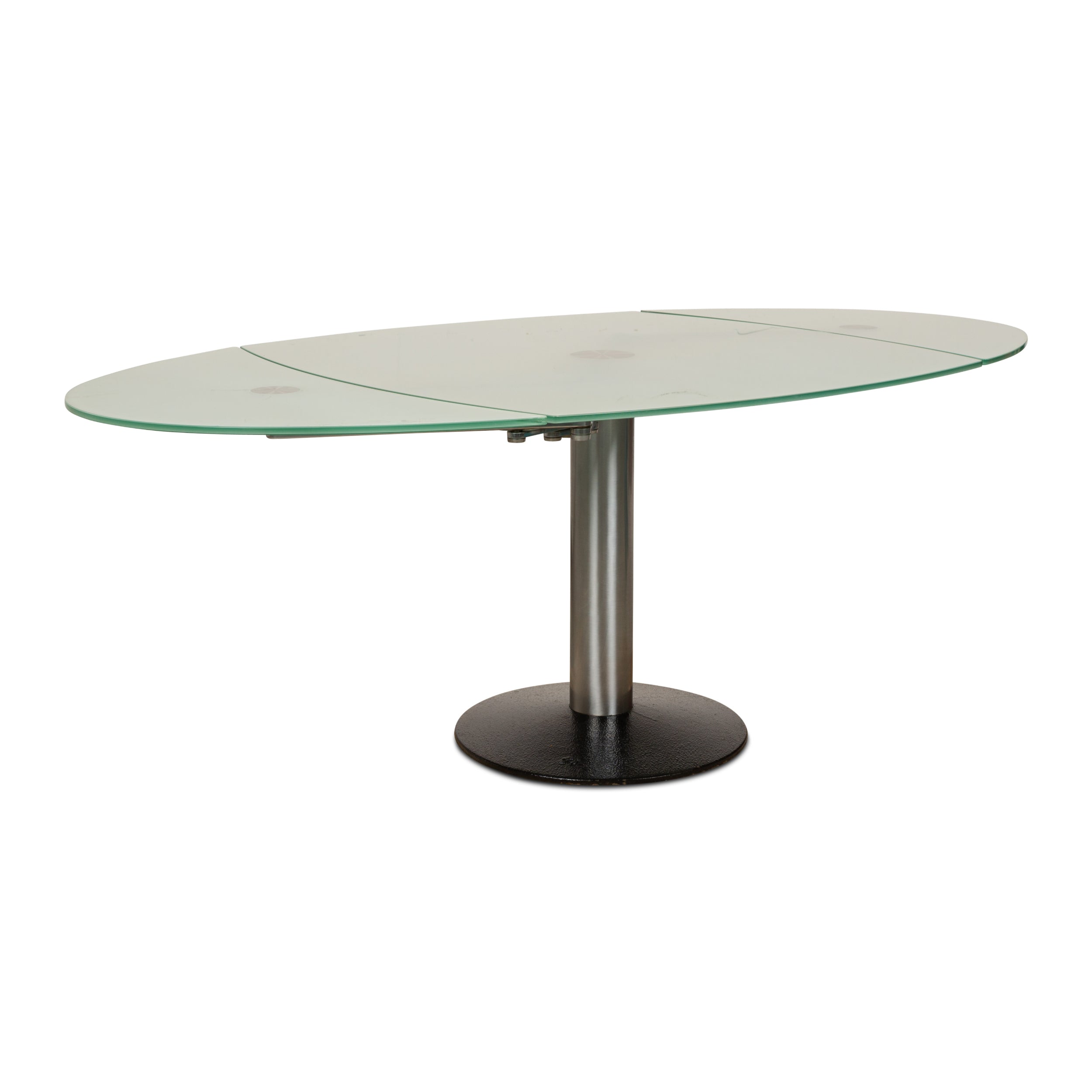 Draenert Titan Glas Esstisch Silber Esszimmer