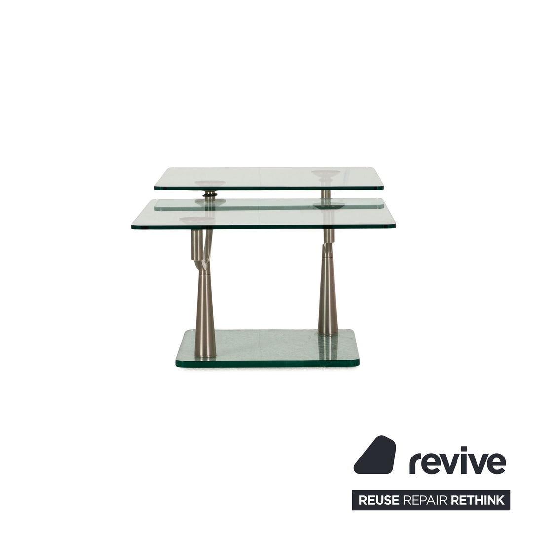 Draenert Waage Glas Couchtisch Silber Funktion