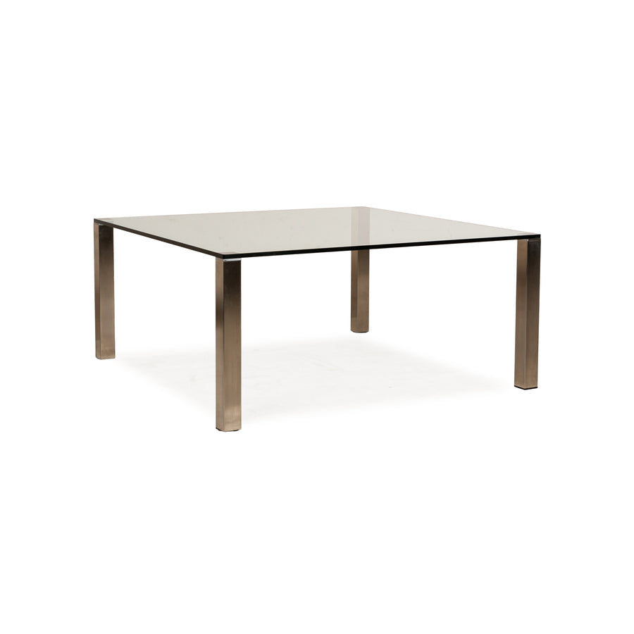 Draenert Why not 1212 table basse en verre argent