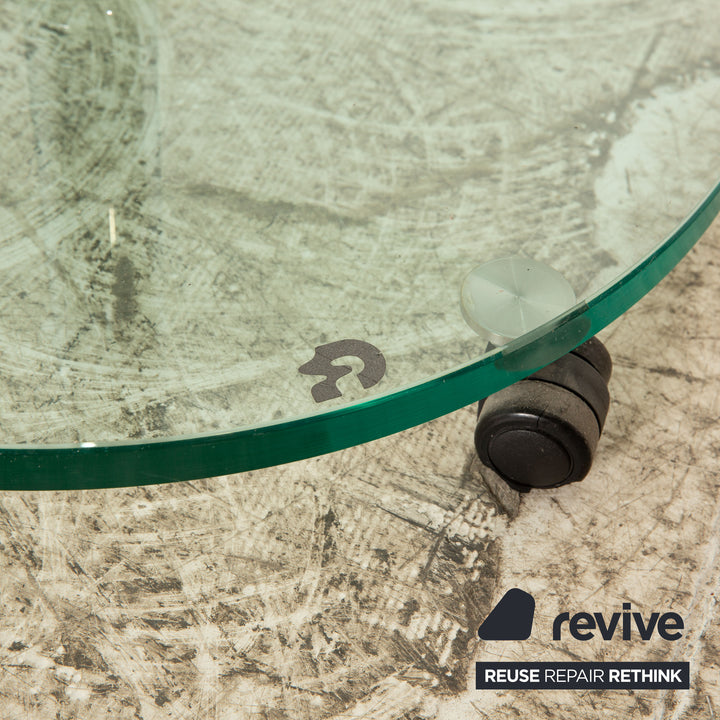 Draenert Lift Glas Tisch Garnitur Silber Couchtisch Funktion