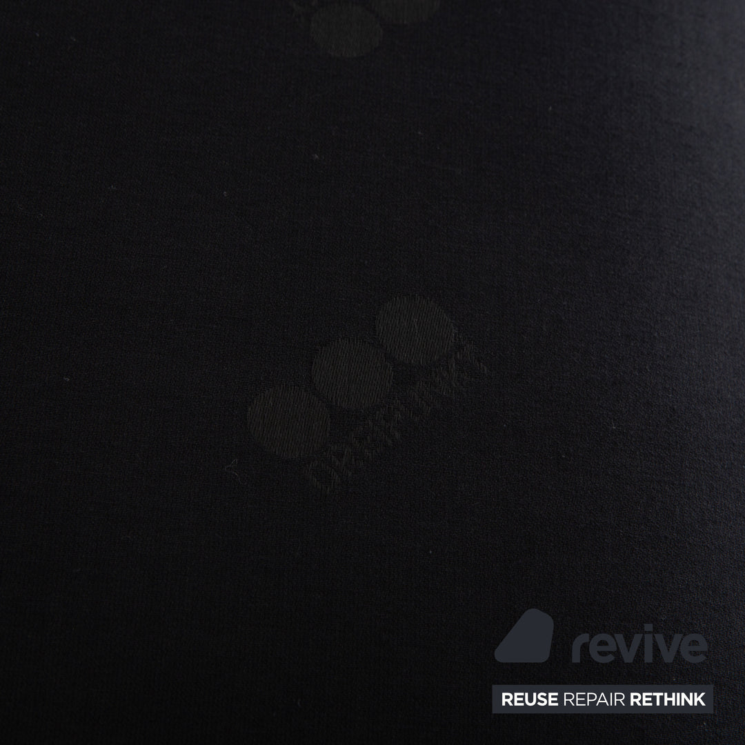 Canapé deux places Scala en cuir noir à trois points