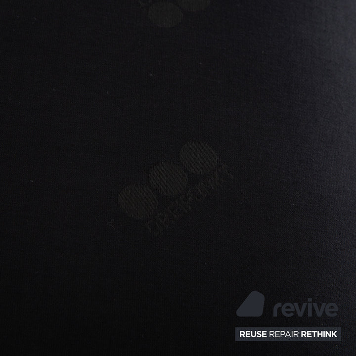 Canapé deux places Scala en cuir noir à trois points