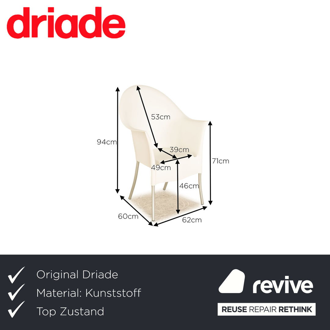 Driade Lord Yo Kunststoff Stuhl Weiß Esszimmer
