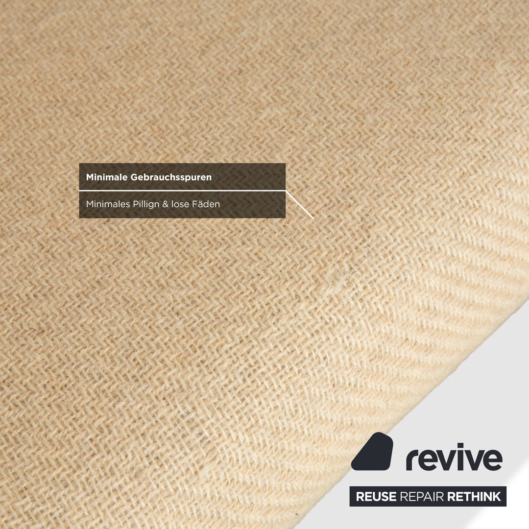 Dyrlund Zweisitzer Holz Stoff Braun Beige Mid Century