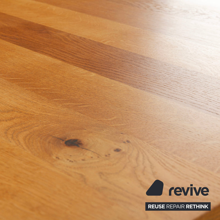 e15 TA21 Square Wooden Dining Table Brown 230 x 95 Oak