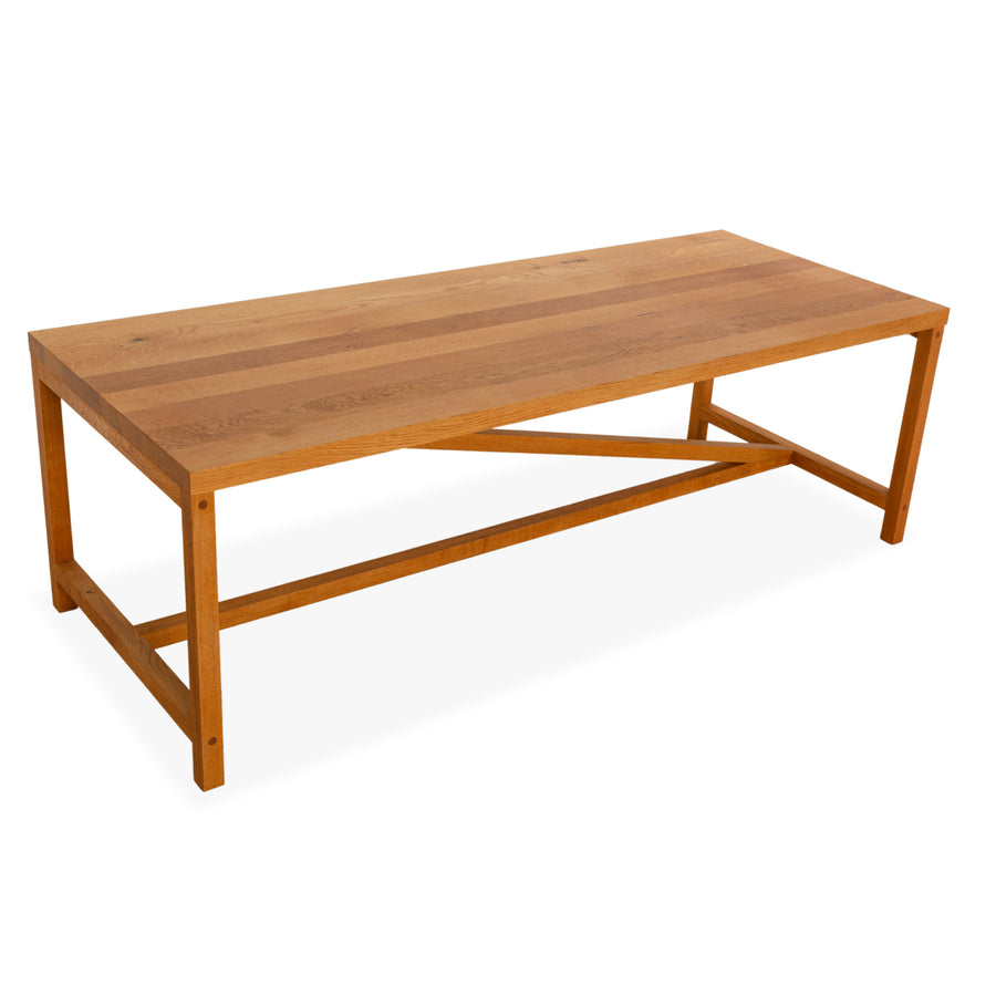 e15 TA21 Square Wooden Dining Table Brown 230 x 95 Oak