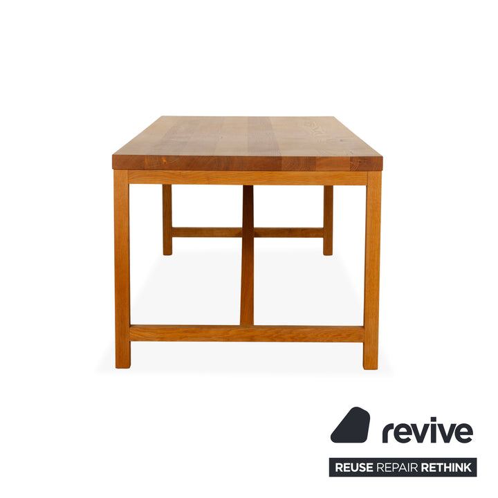 e15 TA21 Square Wooden Dining Table Brown 230 x 95 Oak