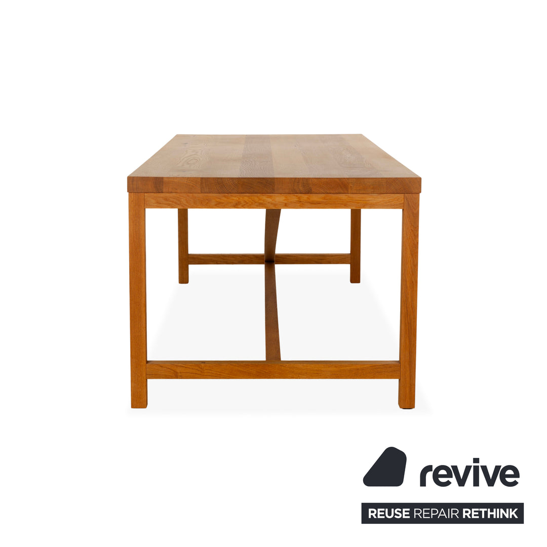 e15 TA21 Square Wooden Dining Table Brown 230 x 95 Oak