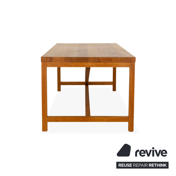 e15 TA21 Square Wooden Dining Table Brown 230 x 95 Oak