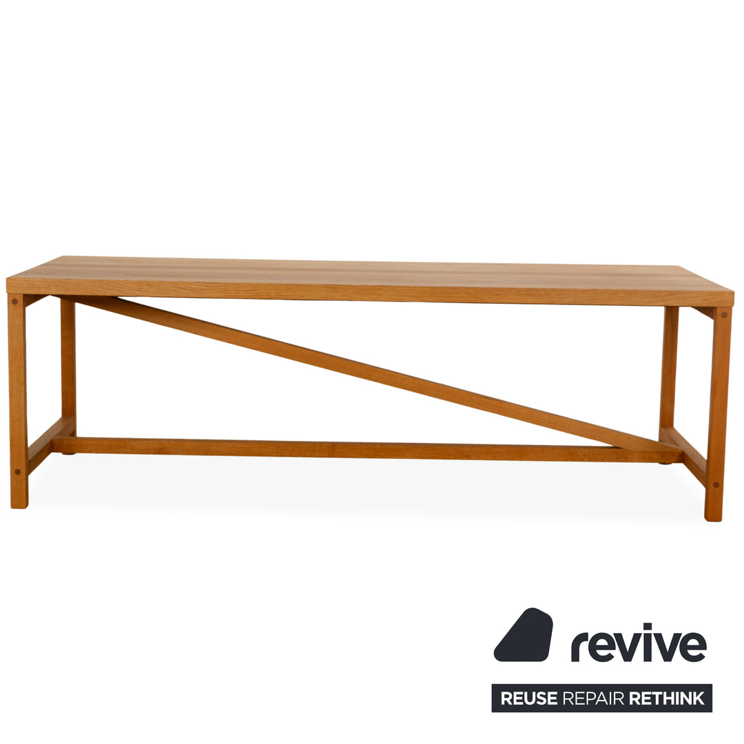 e15 TA21 Square Wooden Dining Table Brown 230 x 95 Oak