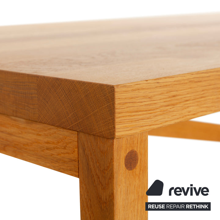 e15 TA21 Square Wooden Dining Table Brown 230 x 95 Oak