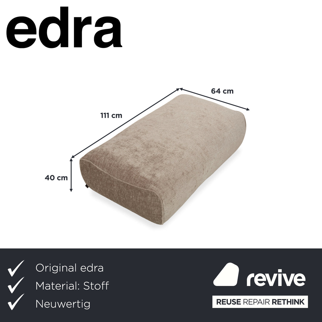 edra Grande Soffice Stoff Hocker Grau