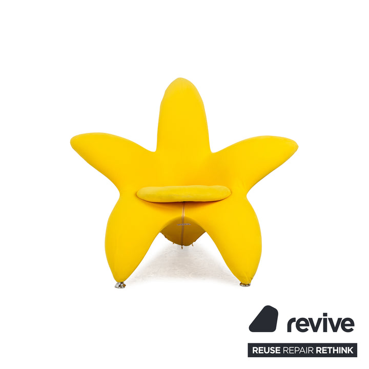 Fauteuil en tissu Brand Unknown jaune