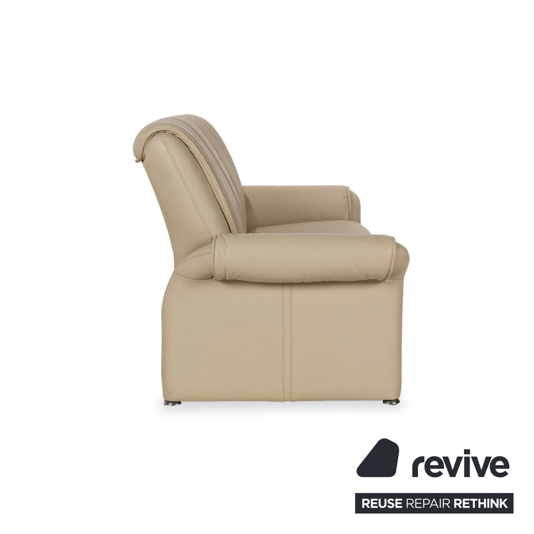 Elastoform Leather Two-Seater Cream