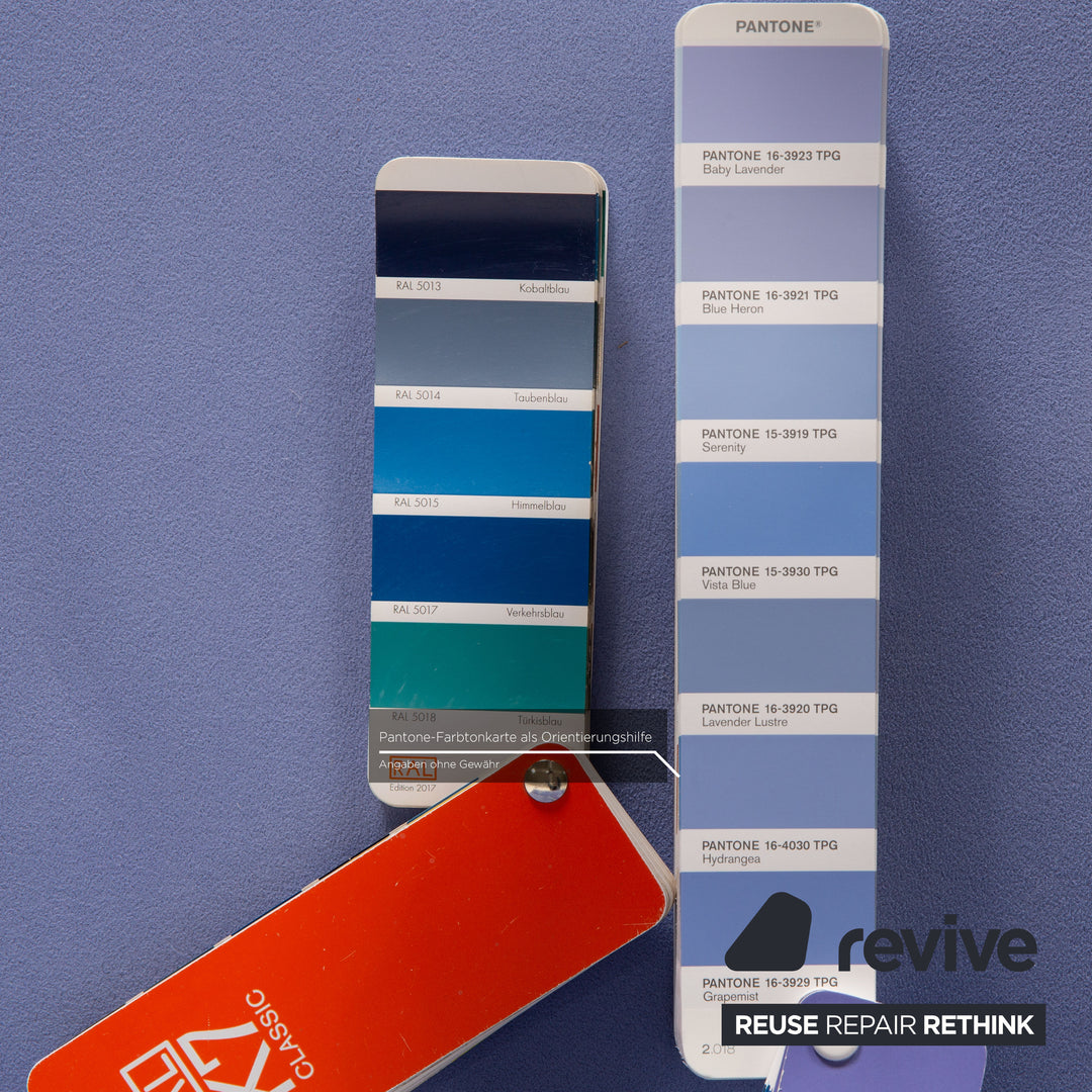 Erpo Avantgarde AV 400 Canapé 2 places en tissu bleu Fonction canapé