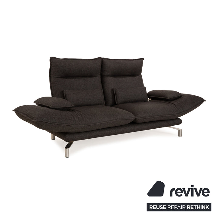 Erpo Avantgarde AV 400 Stoff Zweisitzer Grau manuelle Funktion Sofa Couch