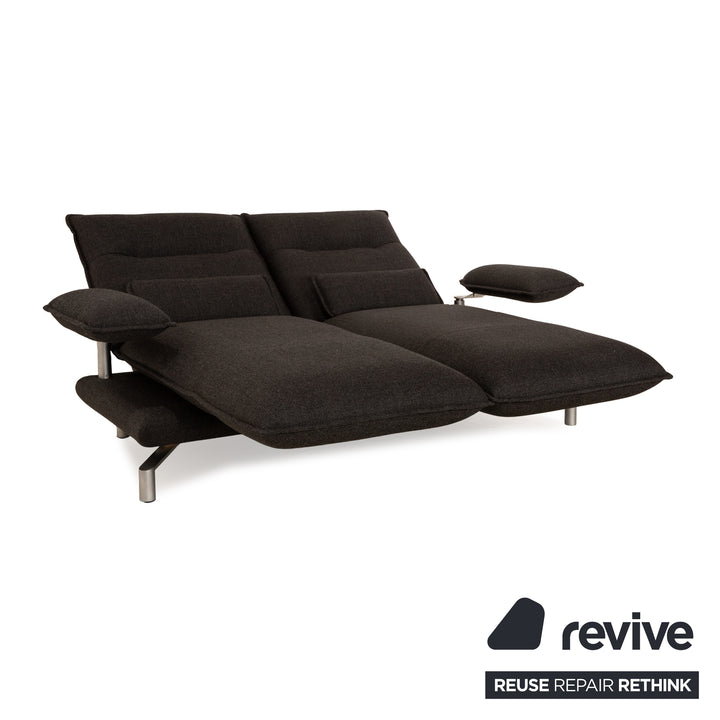 Erpo Avantgarde AV 400 Stoff Zweisitzer Grau manuelle Funktion Sofa Couch