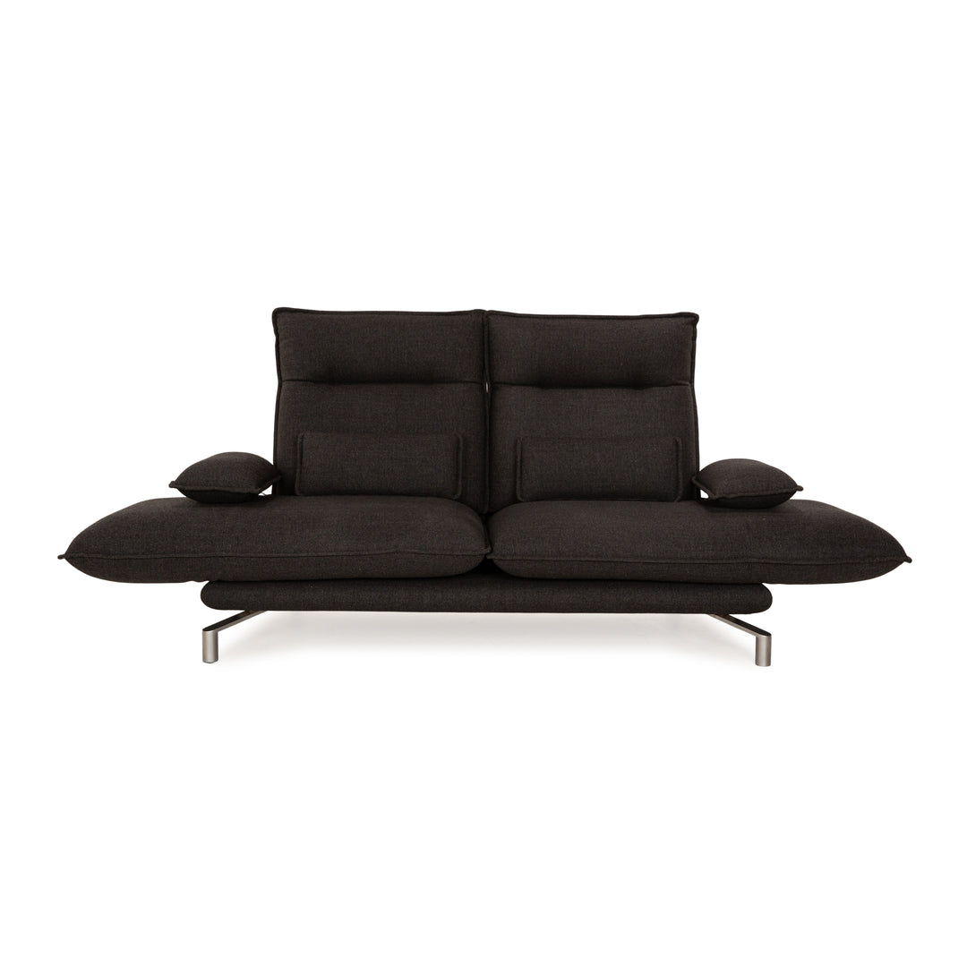 Erpo Avantgarde AV 400 Stoff Zweisitzer Grau manuelle Funktion Sofa Couch