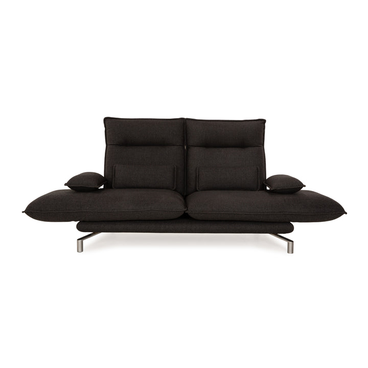 Erpo Avantgarde AV 400 Stoff Zweisitzer Grau manuelle Funktion Sofa Couch