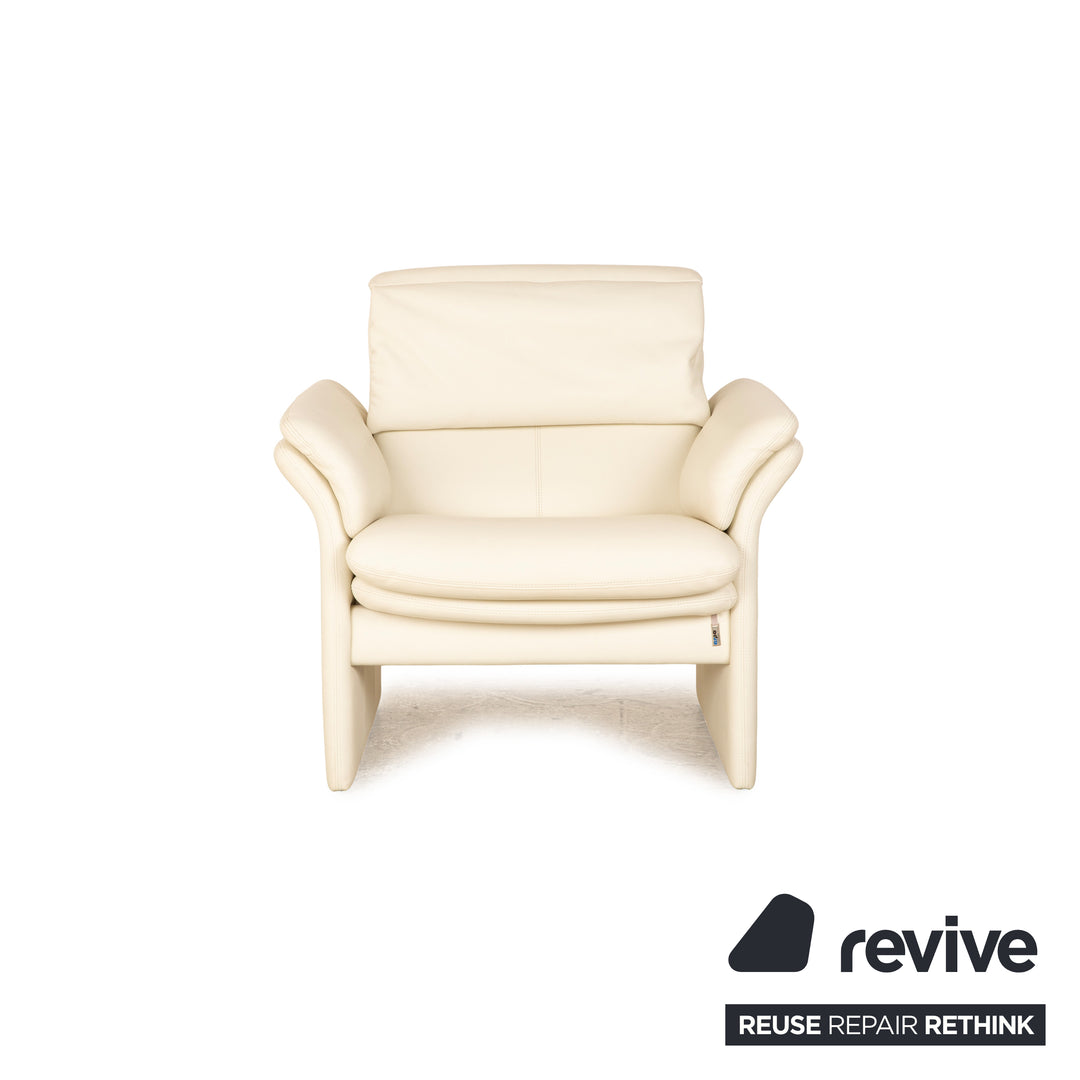 Erpo Chalet Leder Sessel Creme manuelle Funktion