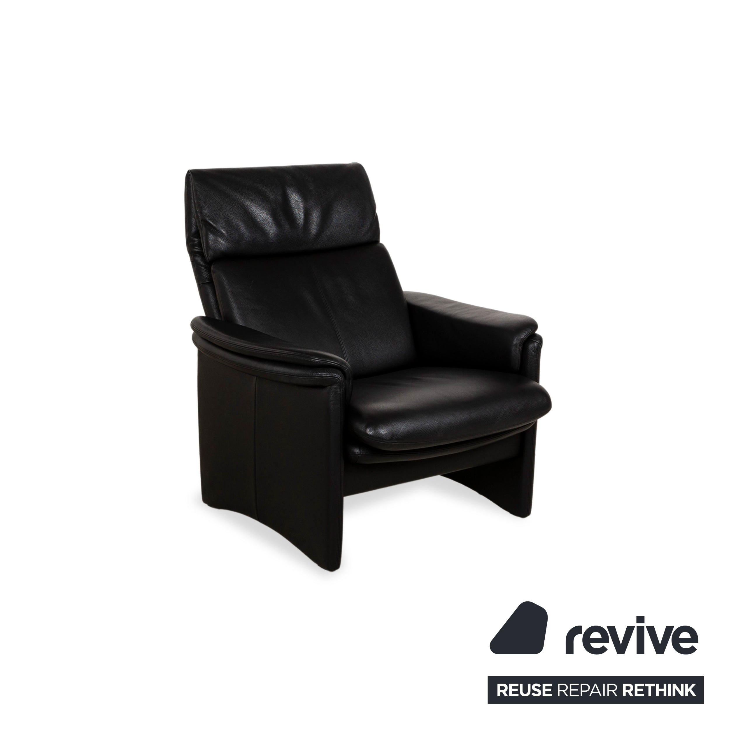 Erpo Chalet Leather Armchair Black