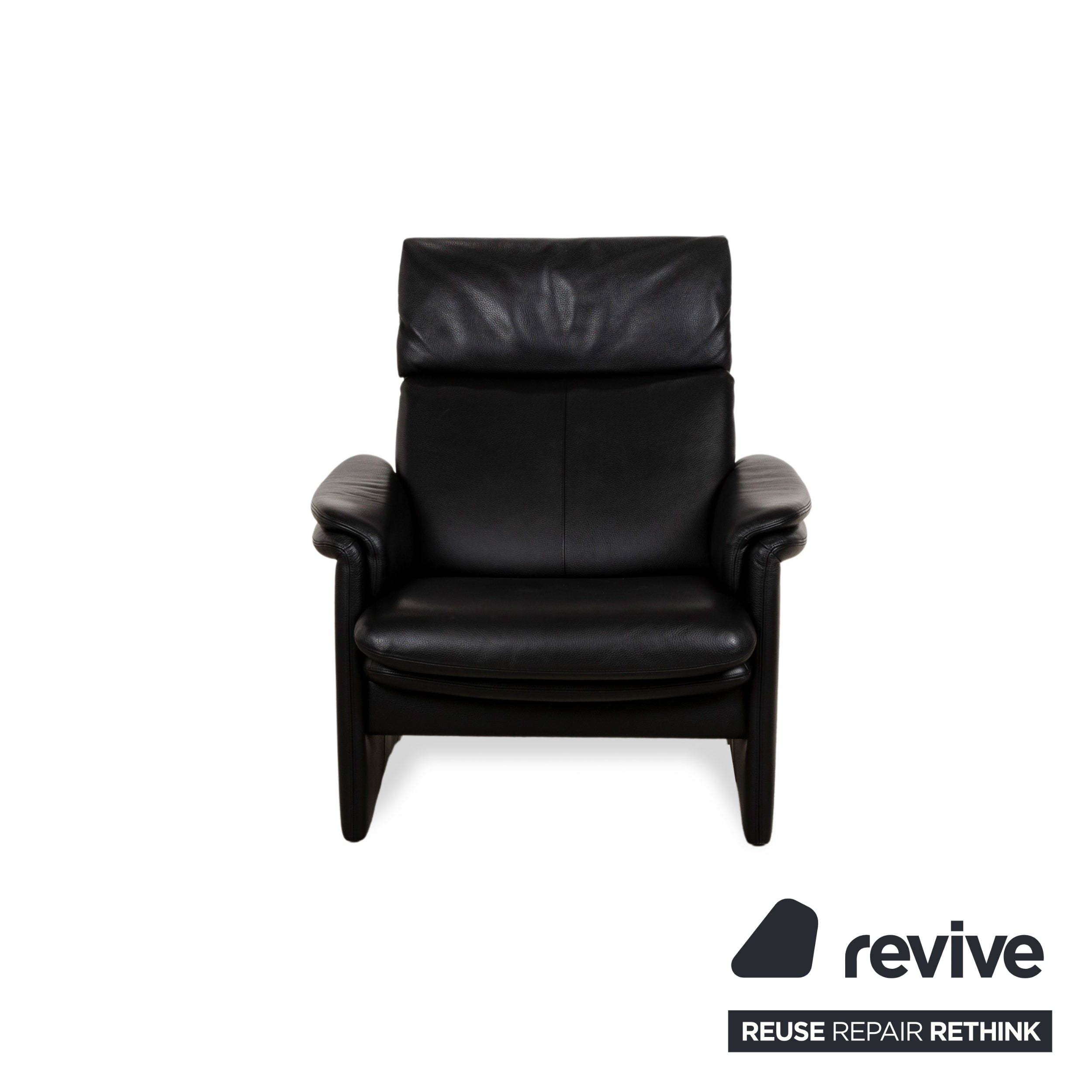 Erpo Chalet Leather Armchair Black