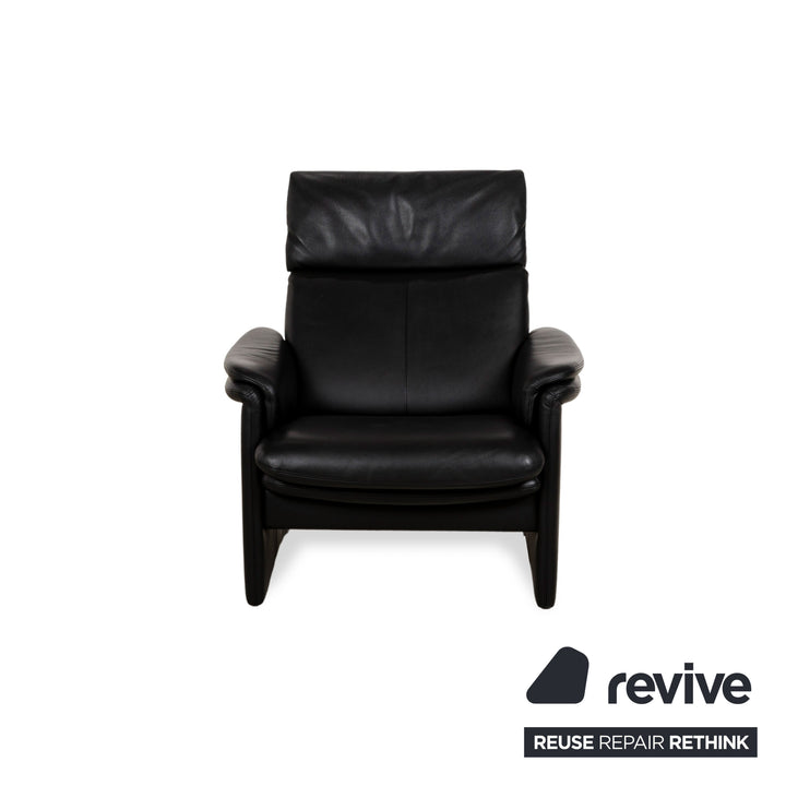 Fauteuil en cuir Erpo Chalet Noir