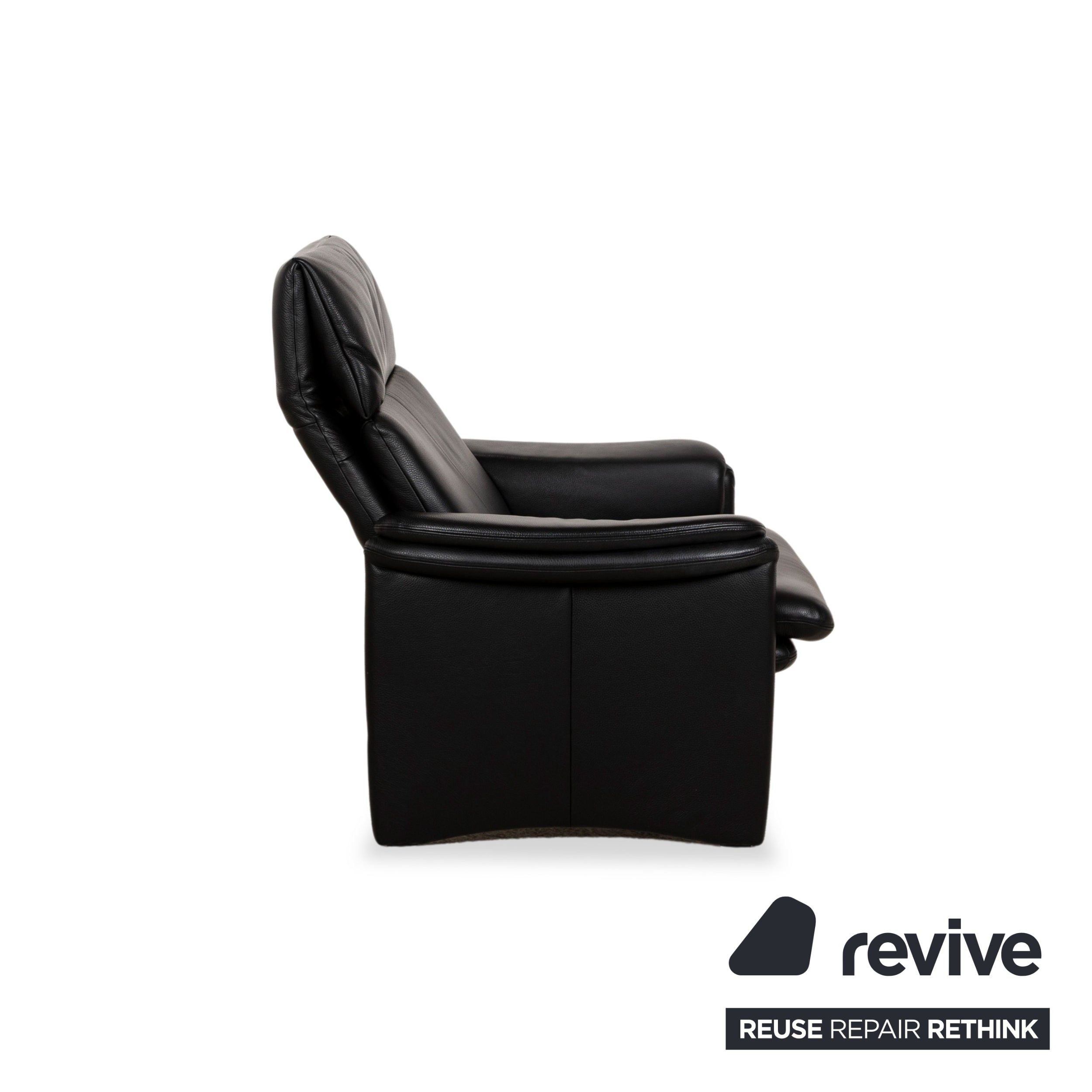 Erpo Chalet Leather Armchair Black