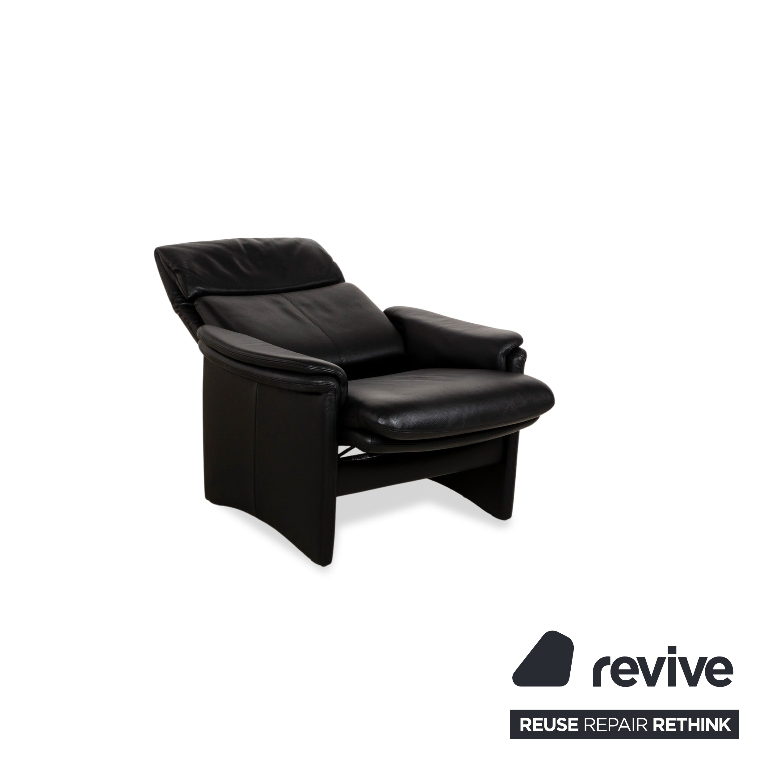 Erpo Chalet Leather Armchair Black