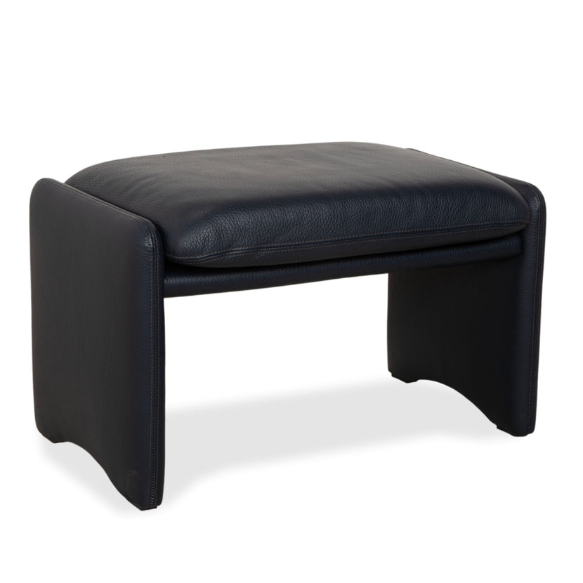 Erpo City Leder Hocker Blau Dunkelblau Marine