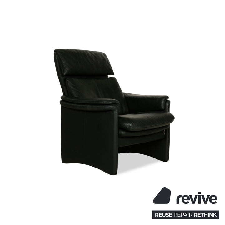 Fauteuil Erpo City en cuir vert, fonction manuelle