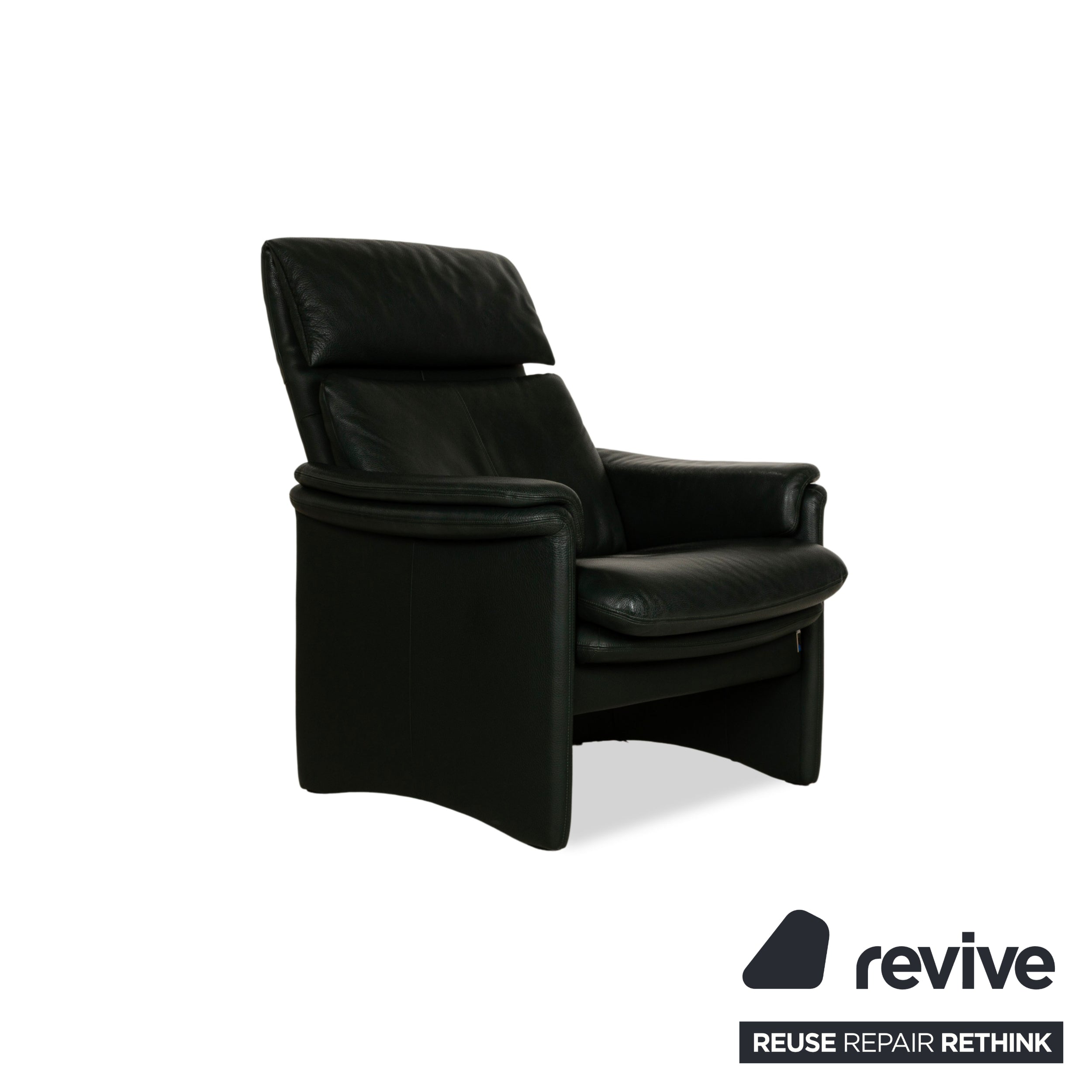 Fauteuil Erpo City en cuir vert, fonction manuelle