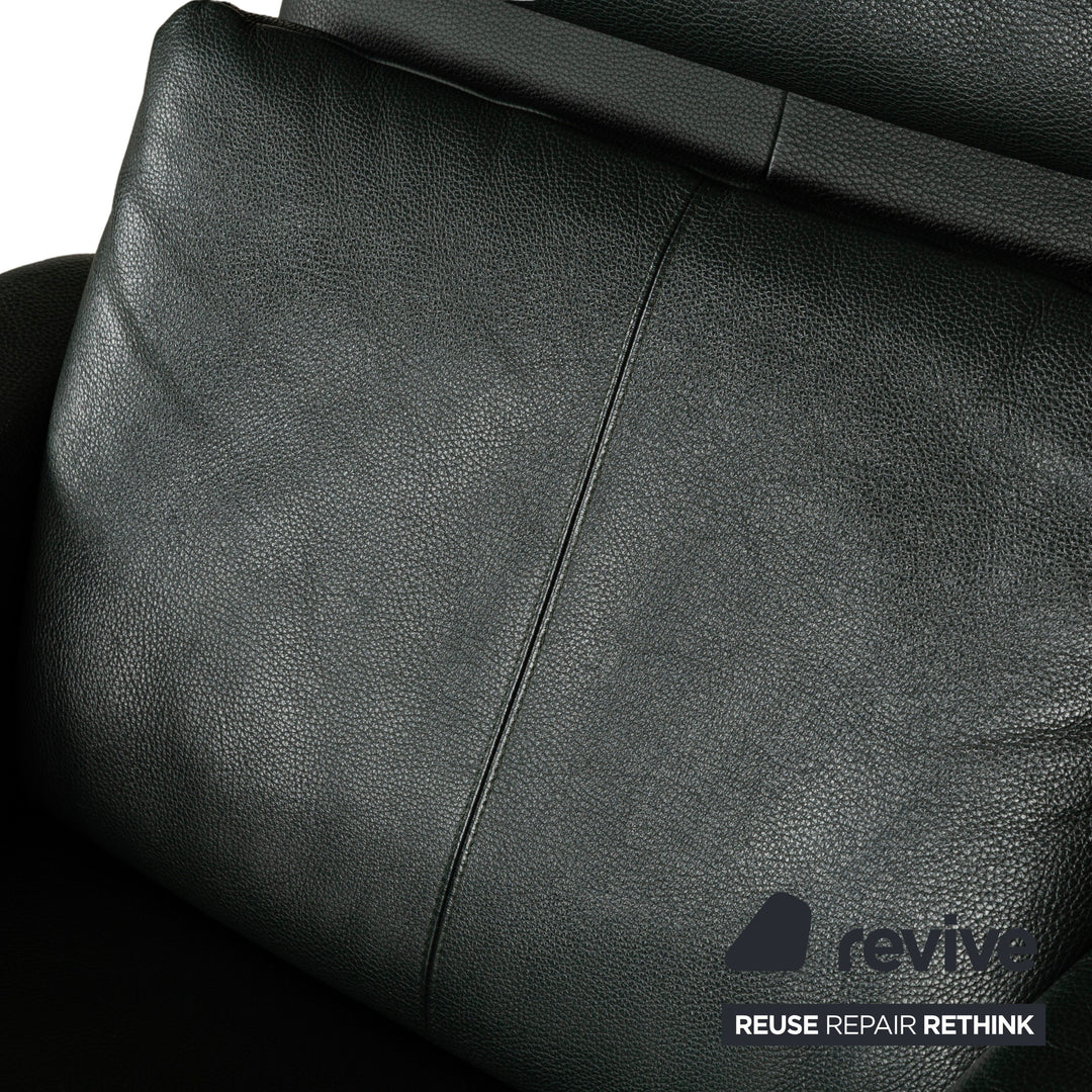 Fauteuil Erpo City en cuir vert, fonction manuelle