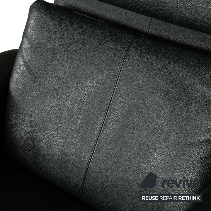 Fauteuil Erpo City en cuir vert, fonction manuelle
