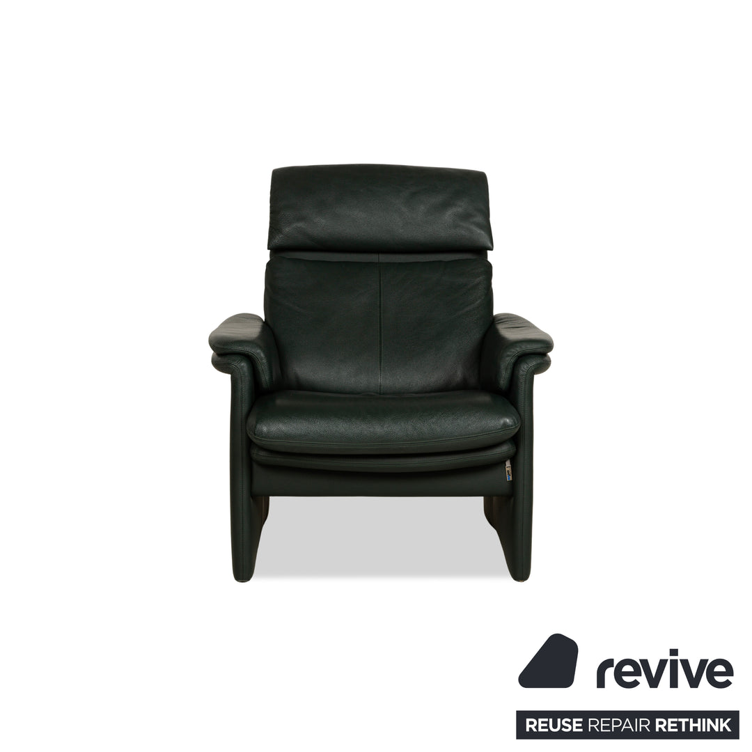 Fauteuil Erpo City en cuir vert, fonction manuelle