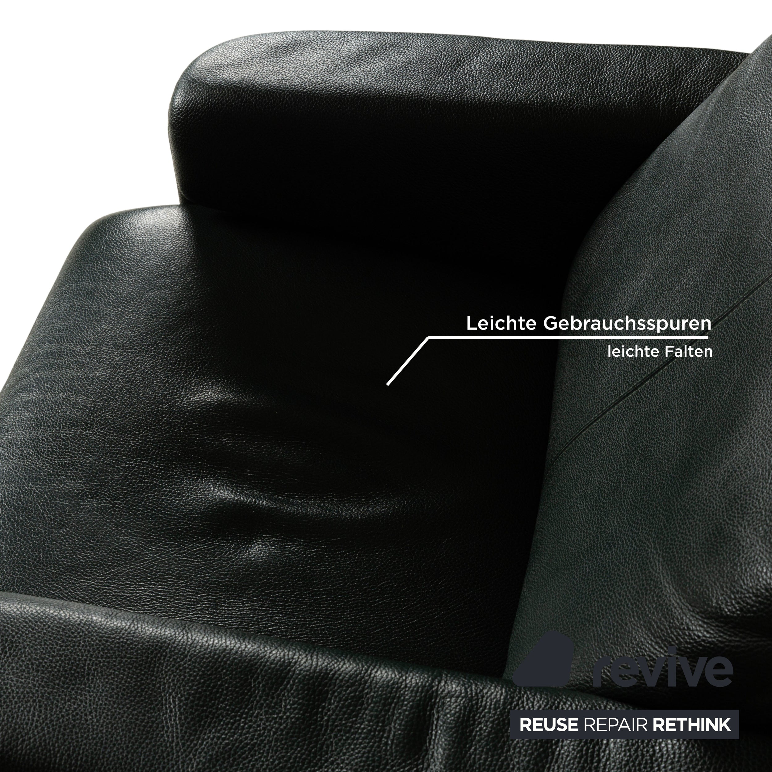 Fauteuil Erpo City en cuir vert, fonction manuelle