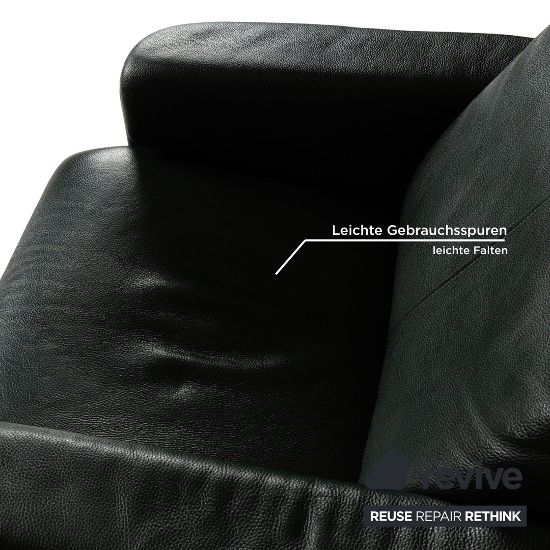 Fauteuil Erpo City en cuir vert, fonction manuelle