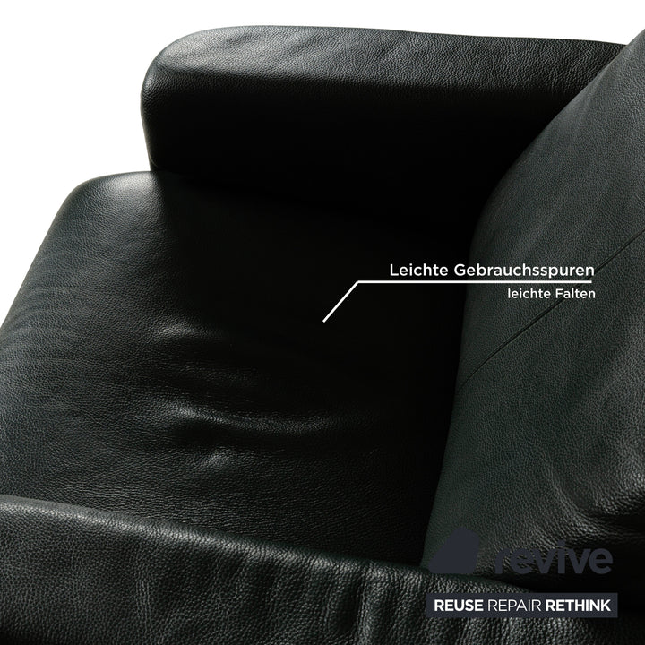 Fauteuil Erpo City en cuir vert, fonction manuelle