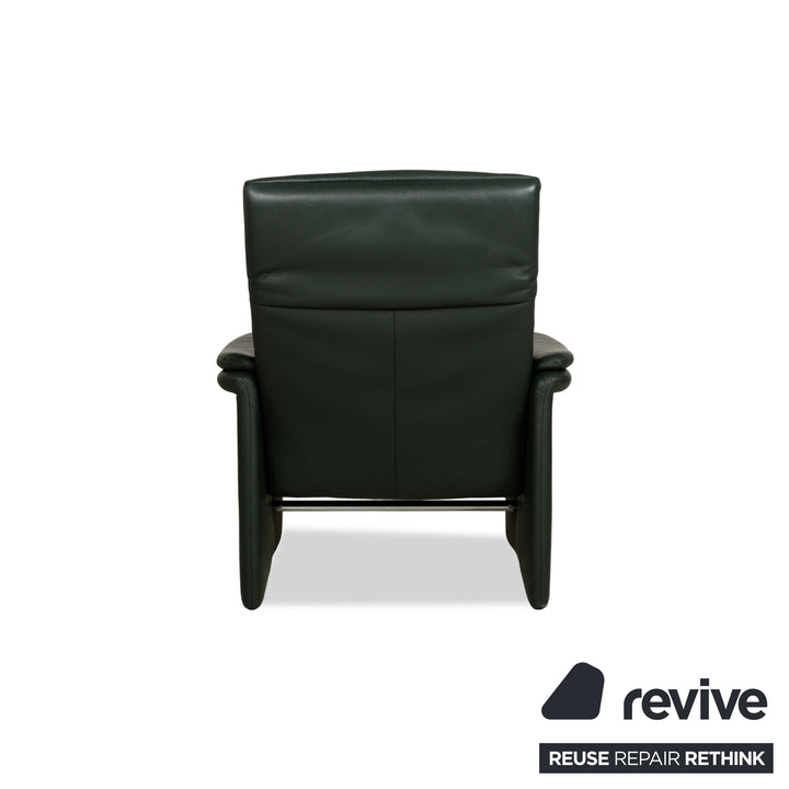 Fauteuil Erpo City en cuir vert, fonction manuelle