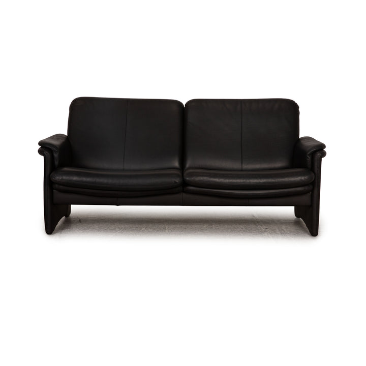 Erpo City  Leder Sofa Schwarz Zweisitzer Relaxfunktion Couch