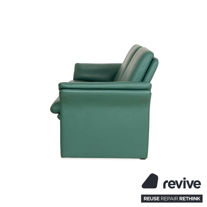 Erpo City Leder Zweisitzer Grün Sofa Couch manuelle Funktion