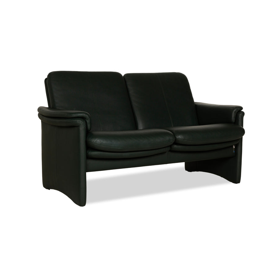 Erpo City Leder Zweisitzer Grün Sofa Couch manuelle Funktion